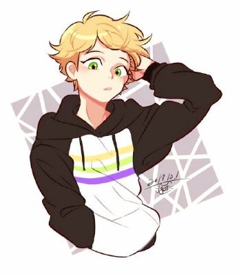 Adrien/Cat Noir as an ANIME character(Fanart is NOT mine