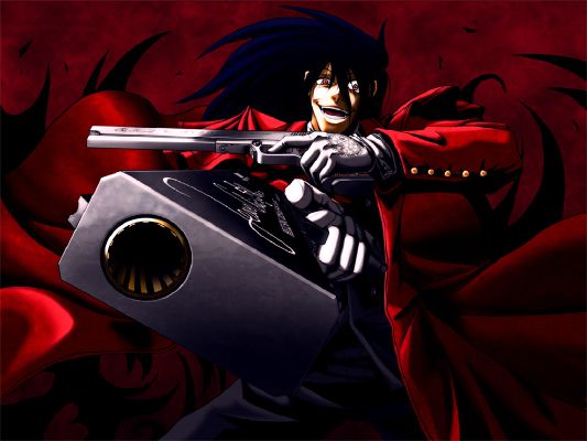 Wallpaper : illustration, anime, Hellsing, Alucard, vampires, pistol,  comics, fictional character, comic book, fiction 1240x1753 - lagito37 -  156361 - HD Wallpapers - WallHere