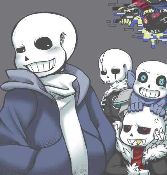 Give me trust. (Undertale AUs sans! x Child!Reader)