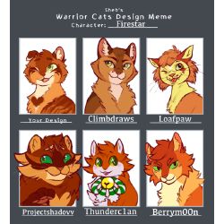 Warrior cats characters and how I imagine them