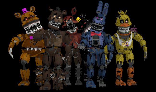 FNAF4-Nightmare Animatronics