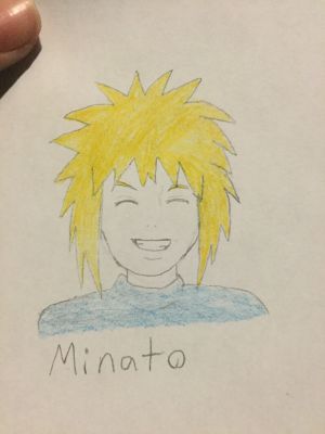 minato and naruto drawing