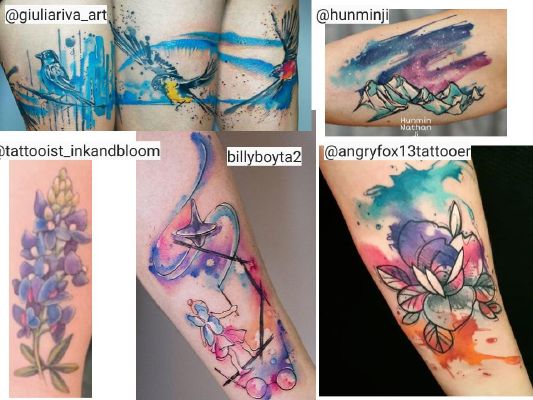 Watercolor | Which Tattoo Style Are You? - Quiz | Quotev