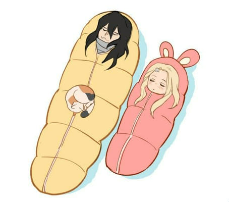 Anime Is Life Aizawa Eraserhead in Sleeping Bag Peeker Sticker Size 3inch |  WantItAll