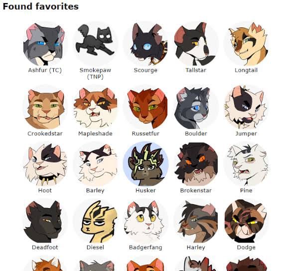 Who's your favourite Warrior Cats? - Survey | Quotev