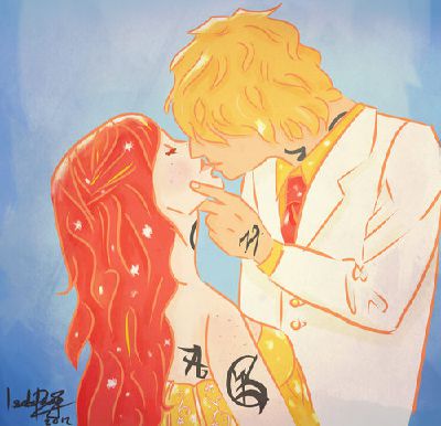 jace and clary kiss fan art