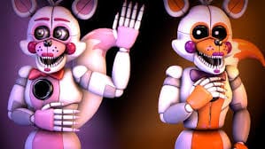 Lolbit has a bit more lipstick than Funtime Foxy (repost cause old