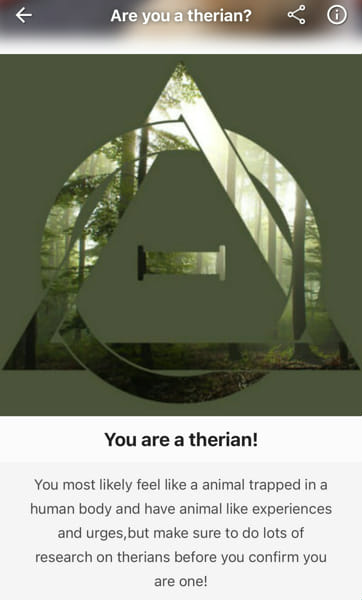 Therian Quiz, are you a therian?  Picture, Quiz, Lockscreen screenshot