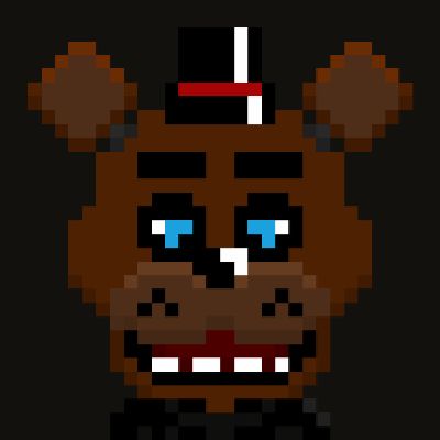 Withered freddy pixel art