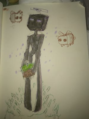 I swapped the colors of the Enderman and Creeper : r/Minecraft