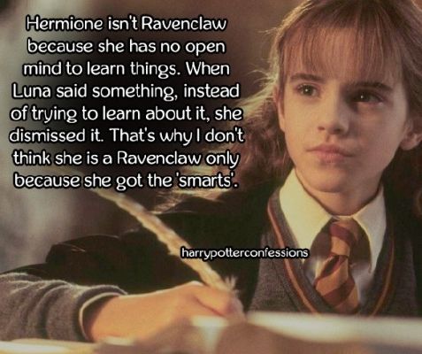 harry potter confessions. — I think the Pottermore house quiz is