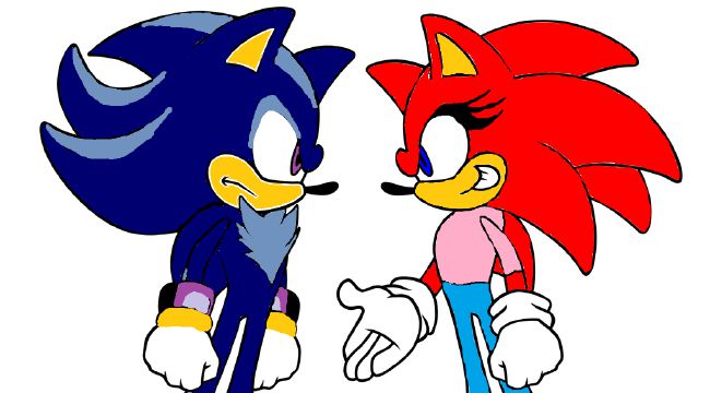 Love story ((Sonic Boom Shadow x Oc/Sonic x Oc))