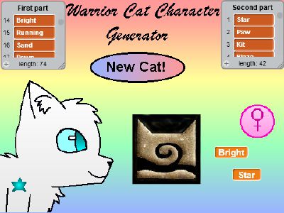 Create a Cat ~ Warrior Cat Maker