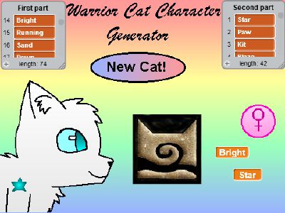 Create a Cat: Warrior Cat Maker