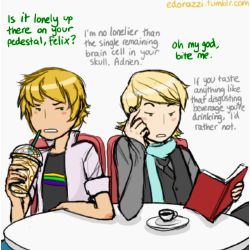 Miraculous ladybug: Adrien and Felix  Miraculous ladybug comic, Ladybug  pv, Miraculous ladybug