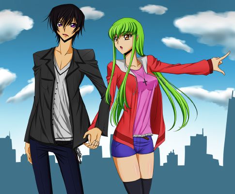 Lelouch and C.C. Wallpaper by xXxArsenicxXx on DeviantArt