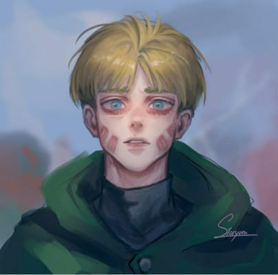 Edgysama  a small fanart for a very sad anime that i forgot