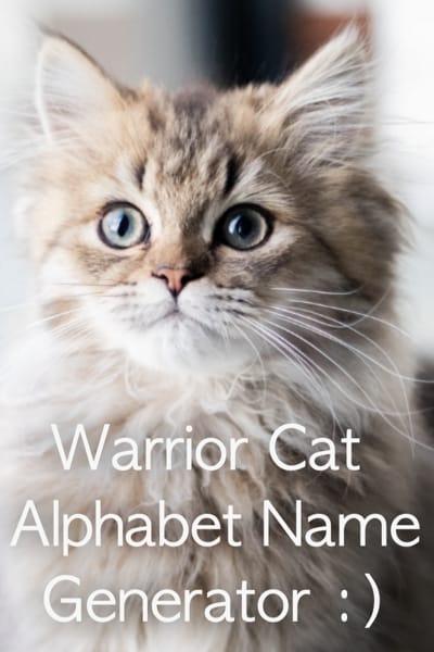 Warrior Cats Name Generator (Funny)