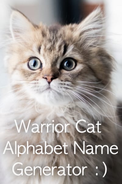 Male warrior cat name generator  Warrior cat names, Warrior cats