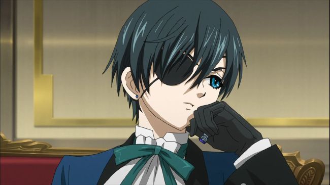 black butler lizzy and ciel kiss