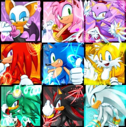 Sonic X Amy, Silver X Blaze and Shadow X Maria