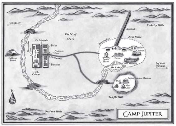 A Map of Camp Jupiter