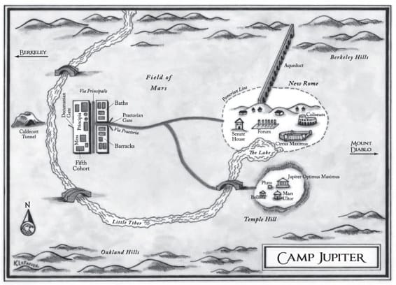 Percy Jackson Camp Jupiter Map