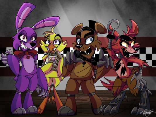 fnaf Highschool 》 - pt.1(fnaf 1 & 2) - Wattpad