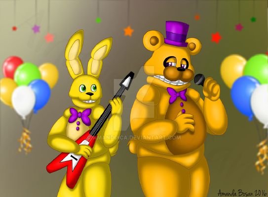 My version of Fredbear and Golden Freddy because why not