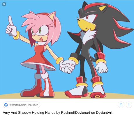 sonic x amy and shadow