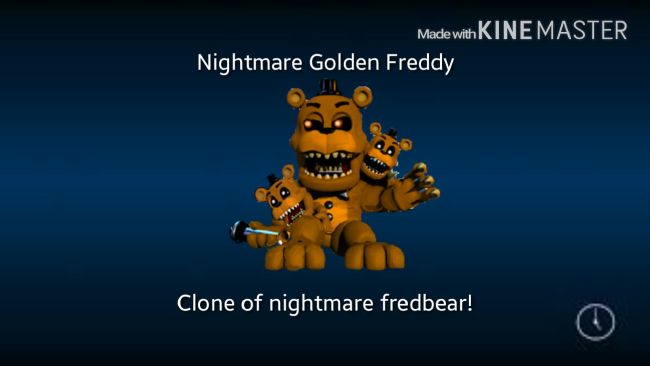 Golden freddy vs nightmare fnaf world