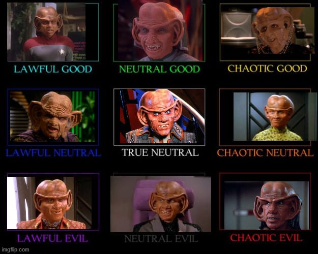 Choose A Character from the Collective and See their D&D Alignment