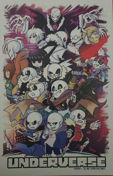 Cross Sans and XPapyrus Underverse Poster by secrettps