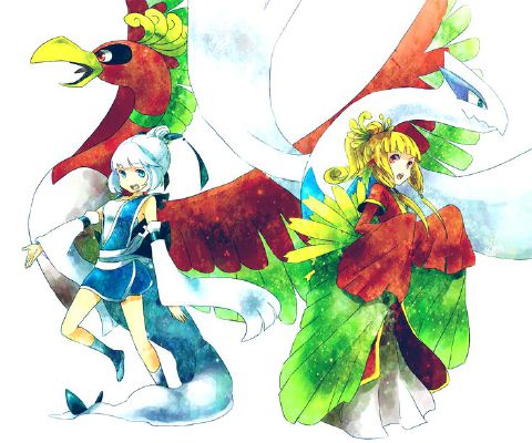 Strange Trio (Ho-oh and Lugia)  Pokéhuman X Reader (Both Male and