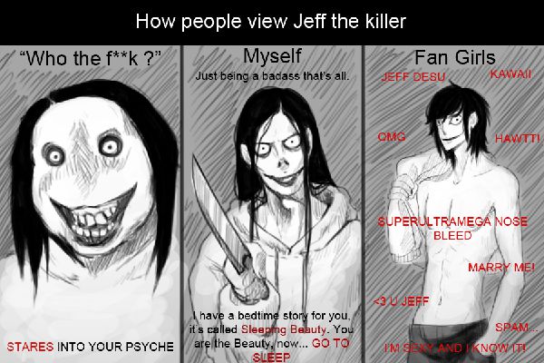 Jeff The Killer - As people all say  Jeff The Killer isn't real. But do  we know that for a fact? As we already know, Jeff was a very sad kid.