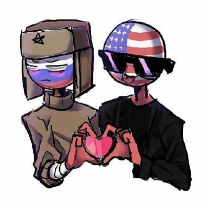 RusAme (Countryhumans ship) - Drawception