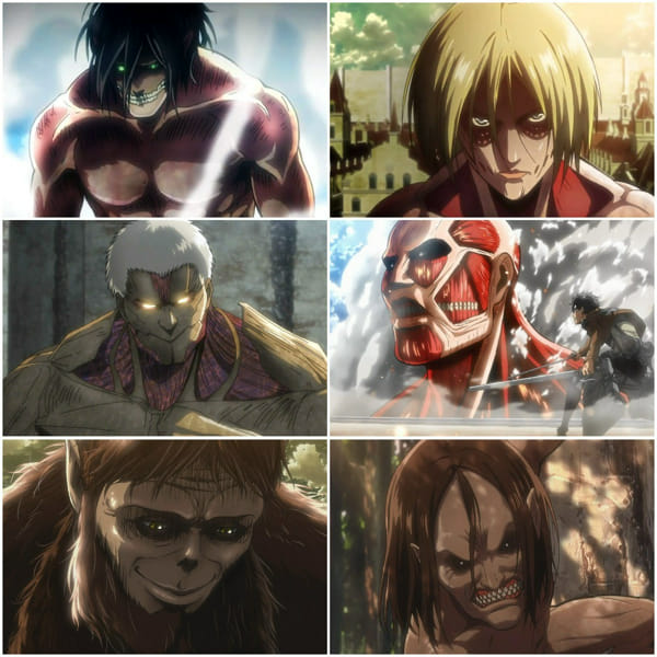 Guess the Titan Forms in AOT (Spoilers) - Test | Quotev