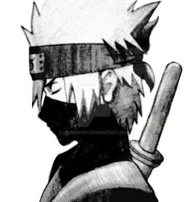 Kakashi - Happy Belated Birthday Rin. Naruto would have