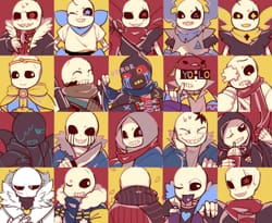 I made sans aus T^T