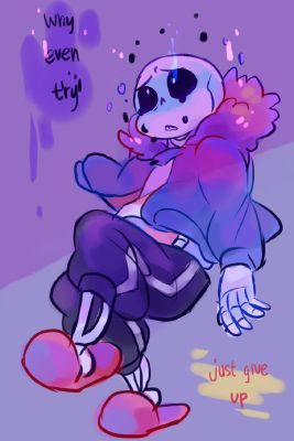 Sans x Depressed!reader one-shot Part 1