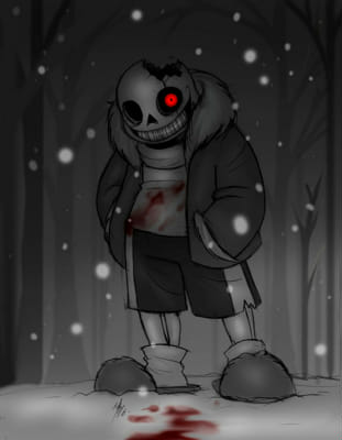 Unexpected lover (Horror Sans x Lonely reader)