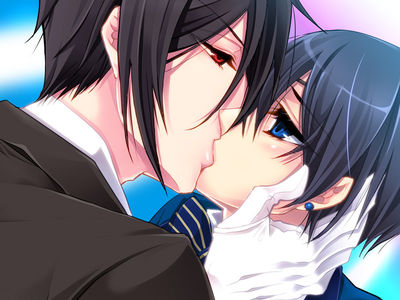 ciel and sebastian kiss