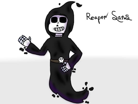 Reaper sans in girl and human version!