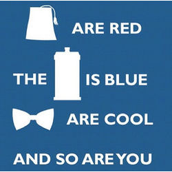 doctor who poems tardis is blue