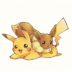pikachu and eevee love story