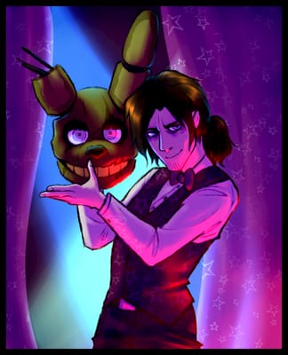 SpringBonnie and Fredbear  Fnaf art, William afton, Afton