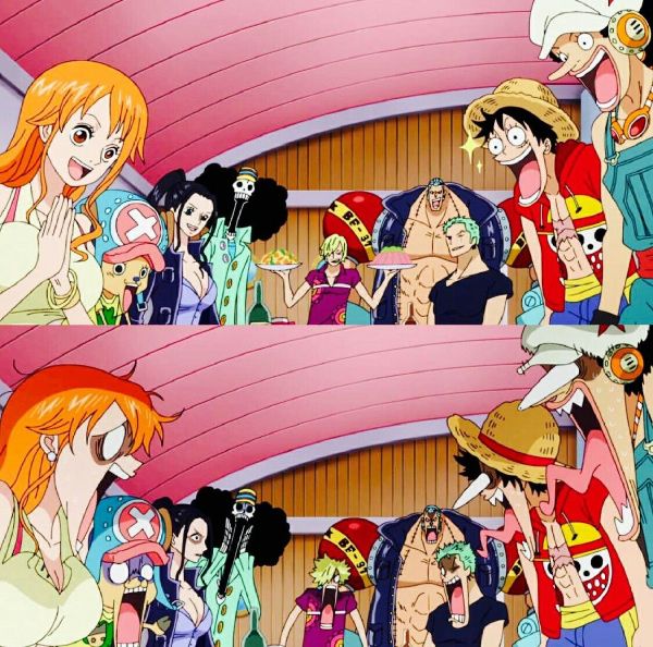 One Piece Luffy And Robin Kiss