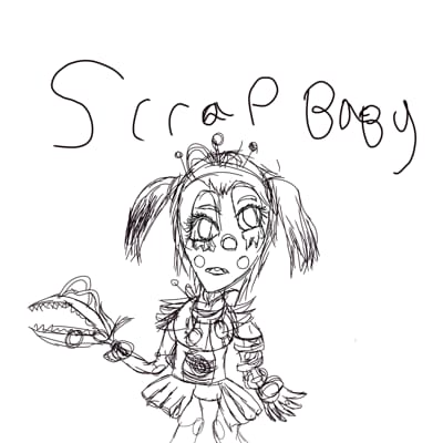 scrap baby fnaf coloring pages