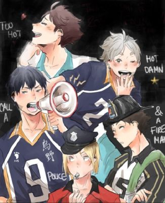My boyfriend regrouped the characters after watching Haikyuu for the first  time (see comment for context) : r/haikyuu