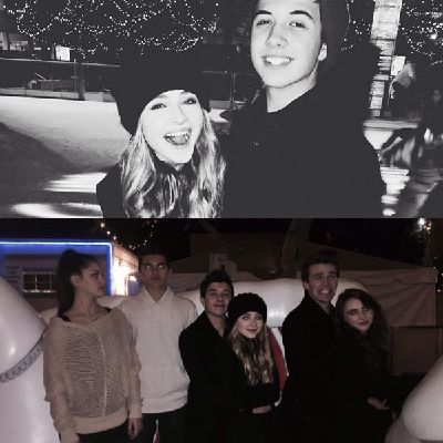 bradley steven perry and his girlfriend kissing